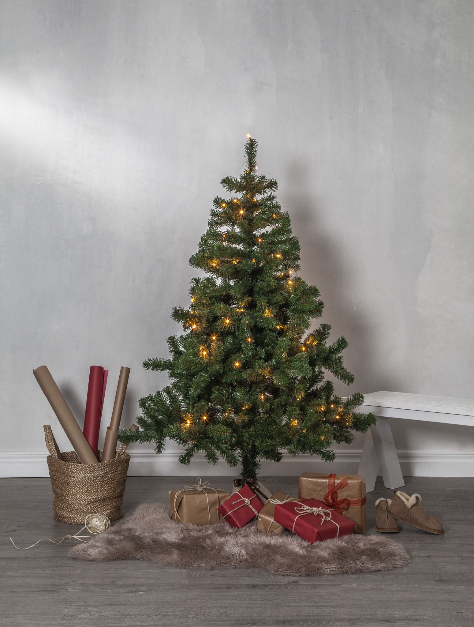 Künstlicher Weihnachtsbaum New Quebec - grün, keine Lämpchen, 150cm Höhe