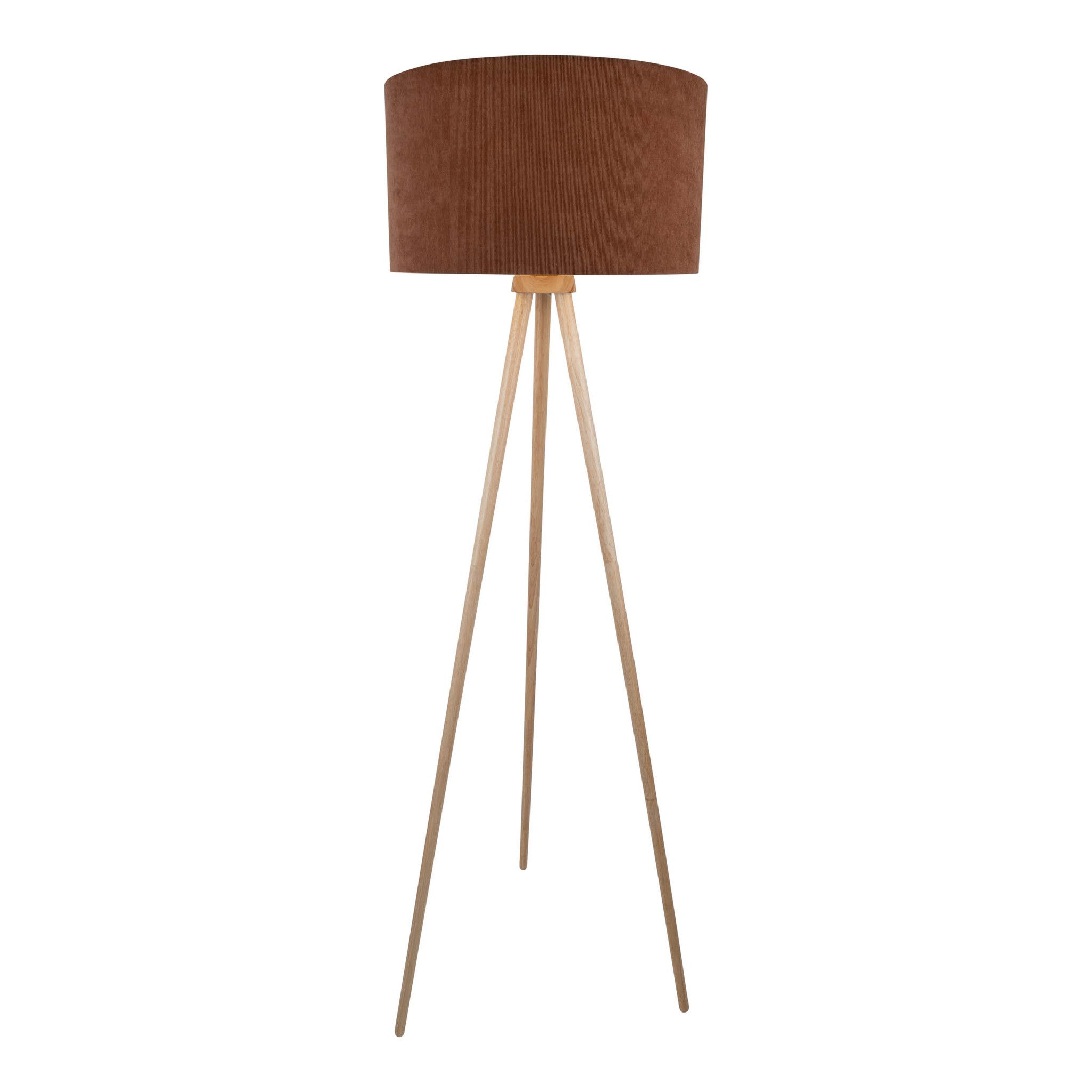 Stehleuchte  ARDITA  H: 152cm mocha mousse - IP20, E27, Braun