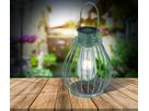 LED Deko-Solarleuchte h: 21.5cm silber - IP44, warmweiss
