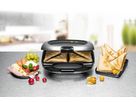 Sandwich Maker ST 1000 - 950W, 230V, Schwarz/Silber