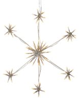 Silhouette Flower Schneeflocke - IP44, Weiss, Warmweiss