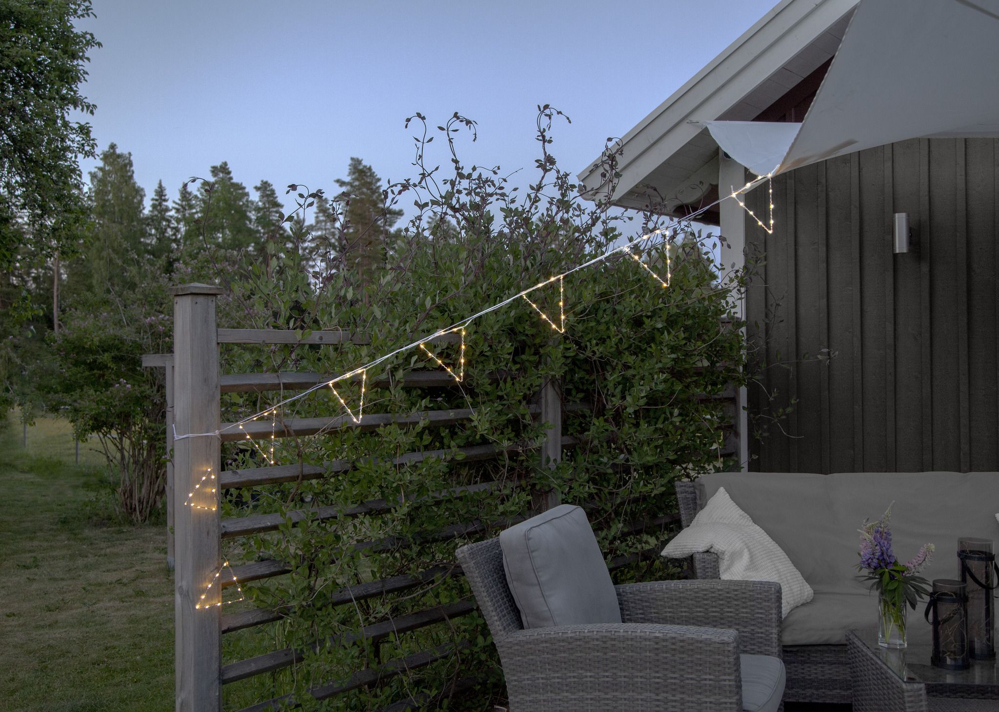 Lichterkette PENNY - IP44, Warmweiss, 11 LED'S