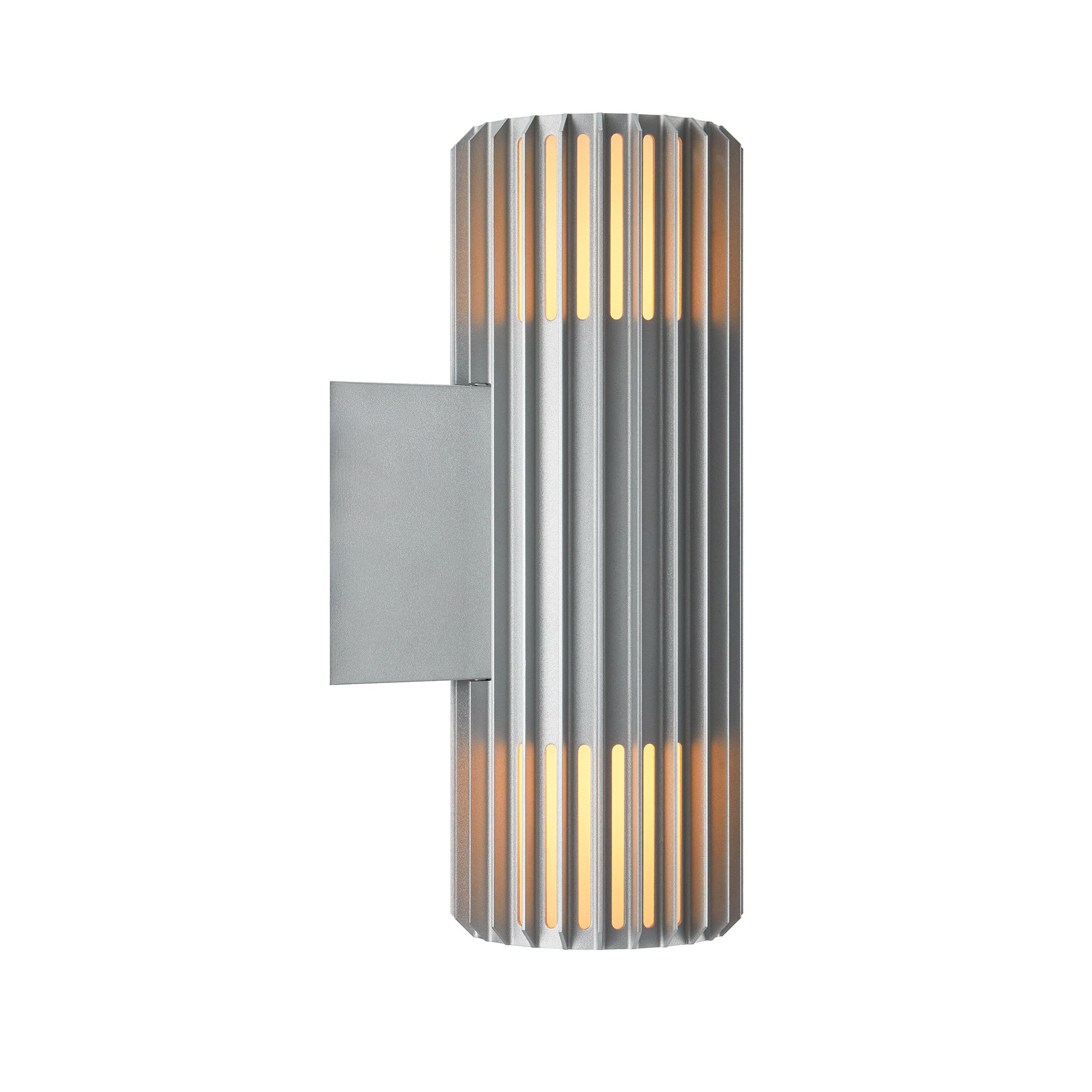 Wandleuchte ALUDRA Double - 2xE27 (exklusiv), max.15W, IP54, aluminium