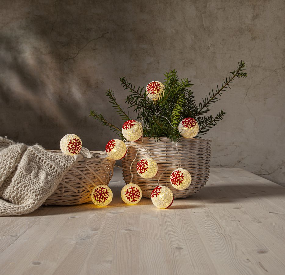 Lichterkette  Ornament - IP20, Warmweiss, 10 LED's