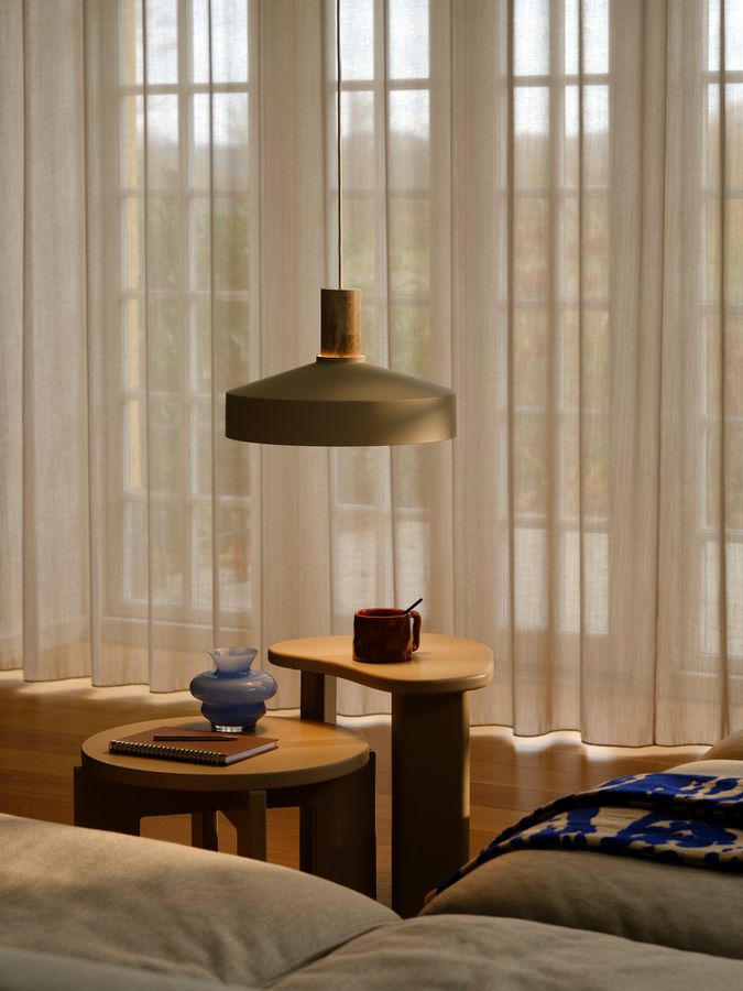 Pendelleuchte Elvas Marmor Beige - 60W, E27, IP20