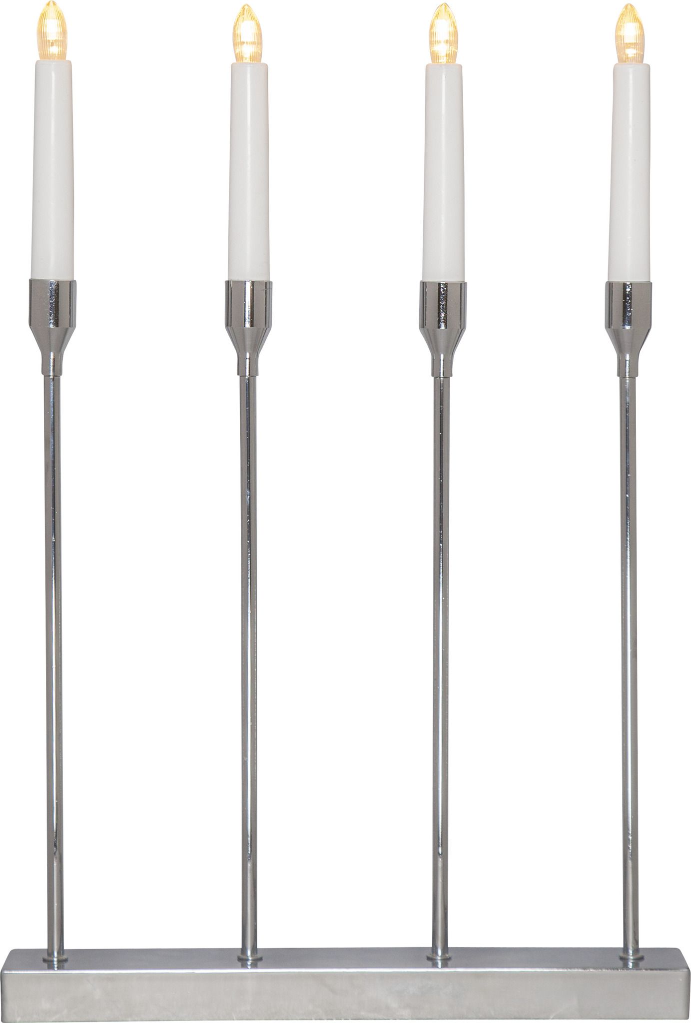 Kerzenleuchter Lottie - IP20, Chrom, Kaltweiss