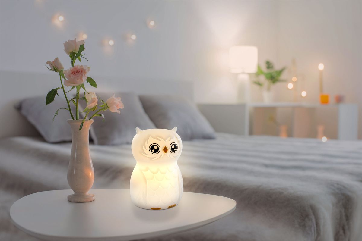 Nachtlicht Eule - 0.2W, IP20, USB-Ladung