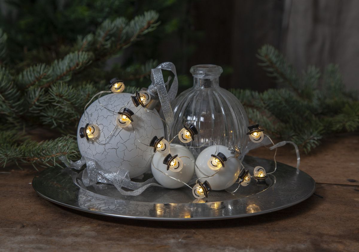 Lichterkette Dew Drop - IP20, Warmweiss, 12 LED