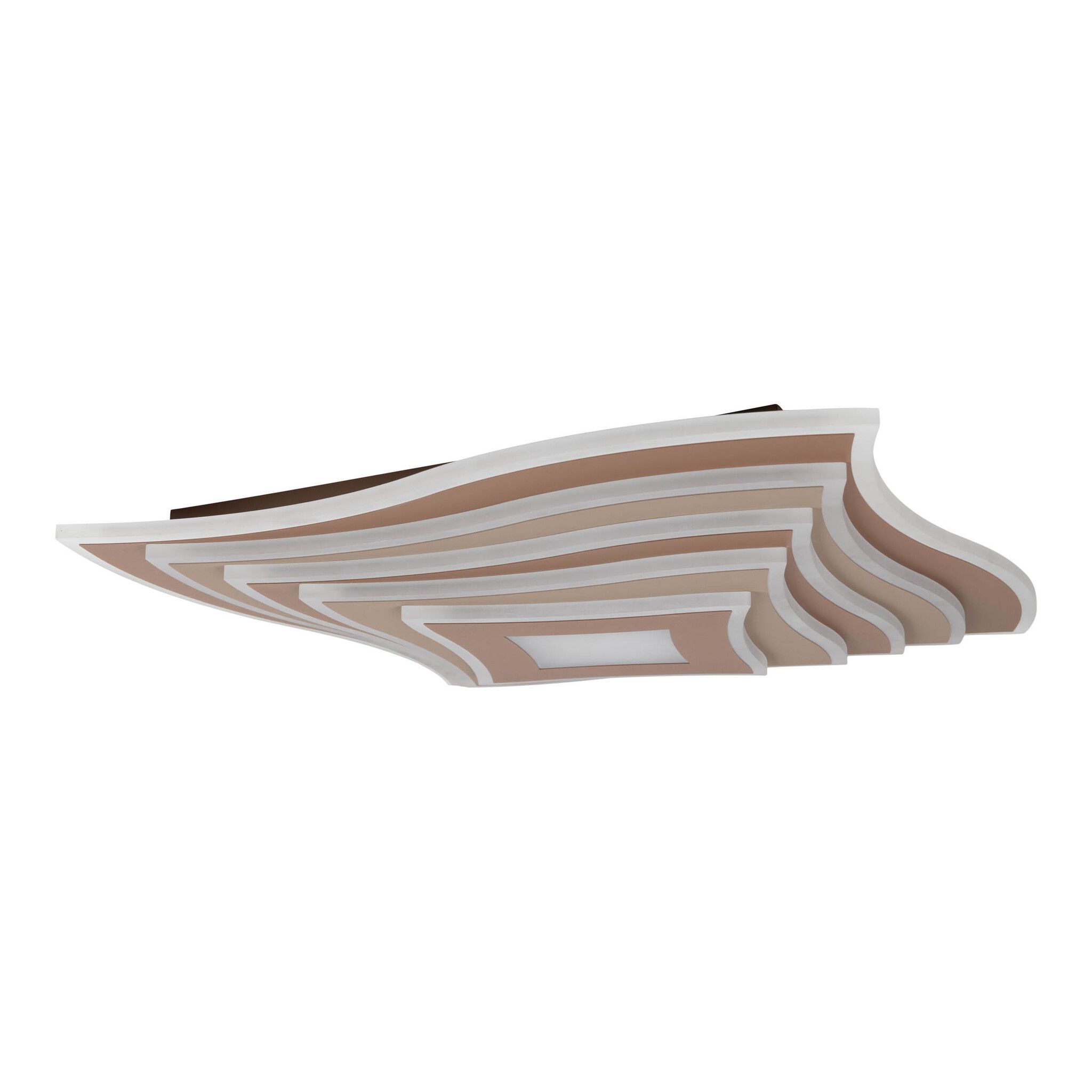 LED-CCT Deckenleuchte  FEVORIA : 50cm braun - IP20, LED-Modul, Braun