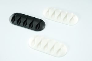 CableClip - 3 Stück, L=66mm, B=11.5mm, 2x weiss, 1x schwarz