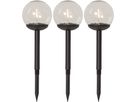 Solar Pollerleuchte 3 Pack Globe - IP44, Warmweiss, 3 LED's