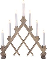 Kerzenleuchter Rut - IP20, Braun, Warmweiss