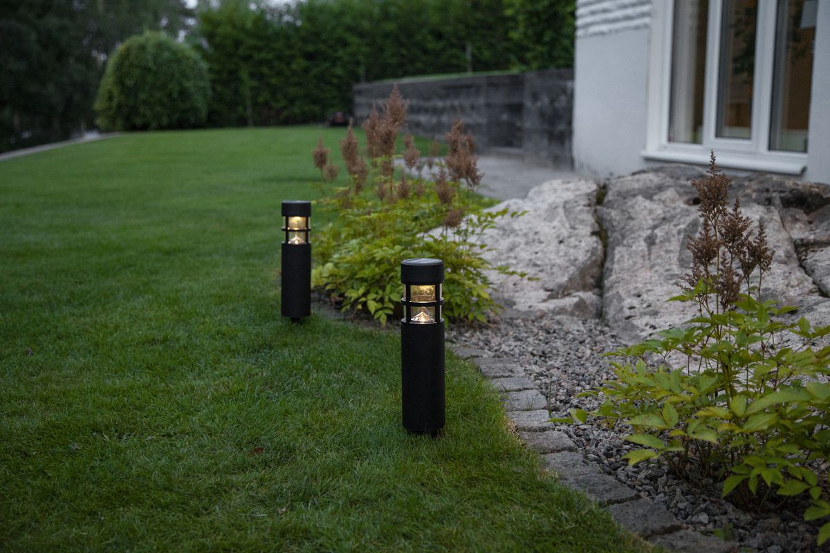 Solar Poller 2 Pack Rundi - IP44, Warmweiss, Dämmerungssensor