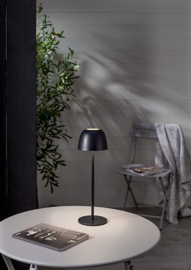 Tischlampe Ronda - IP54, Warmweiss, Schwarz