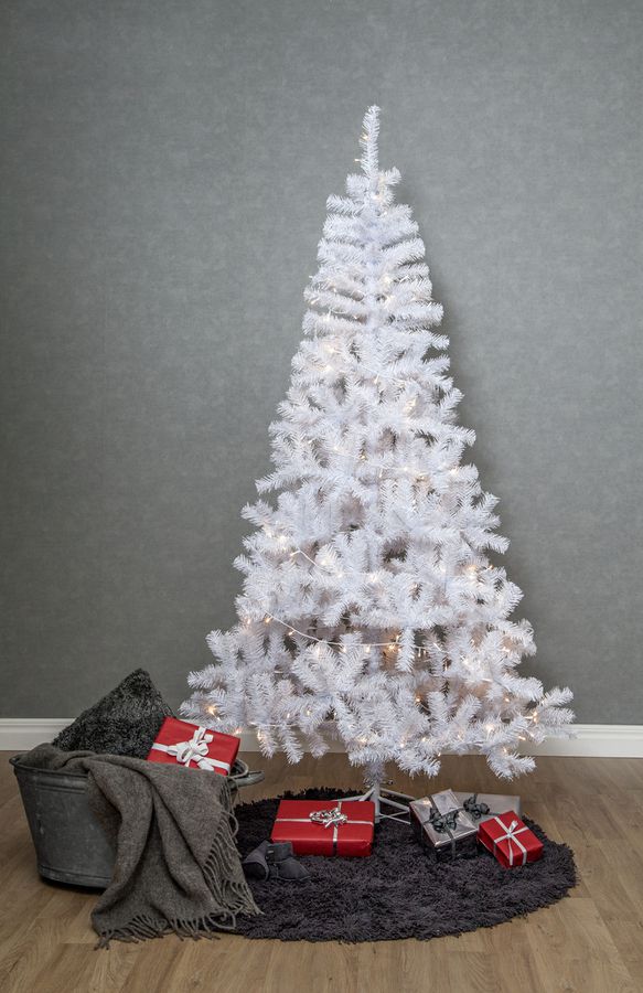 Weihnachtsbaum mit LEDAlvik - Weiss, 180LED, 210cm Höhe