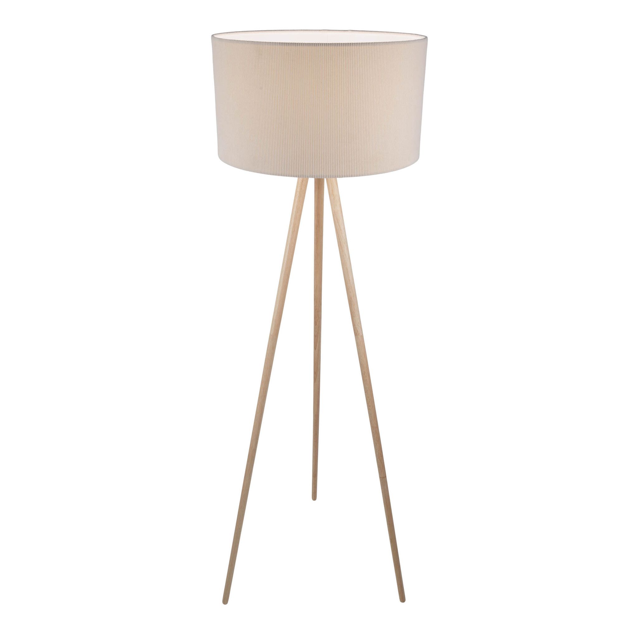 Stehleuchte  ARDITA  H: 152cm beige - IP20, E27, Beige