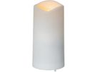 Bougie de tombe LED Serene - Outdoor, Weiss, 10cm Höhe, Timerfunktion
