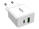 Home Charger HC218PD weiss - USB-Ladegerät Home Charger HC218PD weiß / 3 A / 20 W / 2 Port USB-C/A