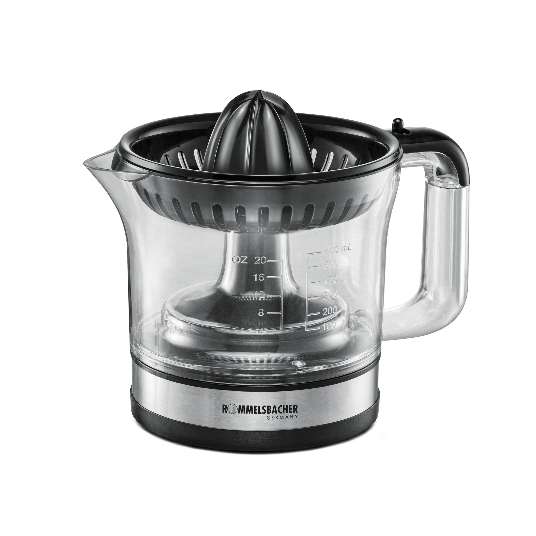 ZITRUSPRESSE ZP 50 - Zitruspresse, Edelstahl/schwarz, 30W