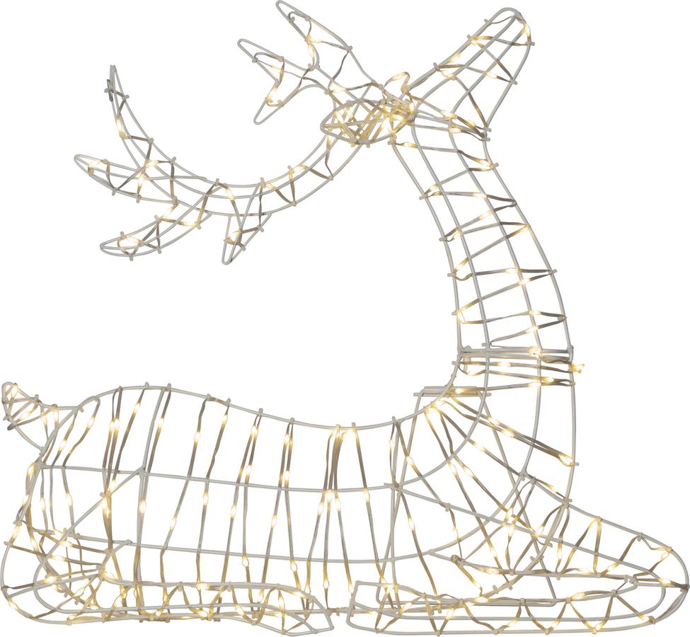 Silhouette Atja - IP44, Warmweiss, Silber