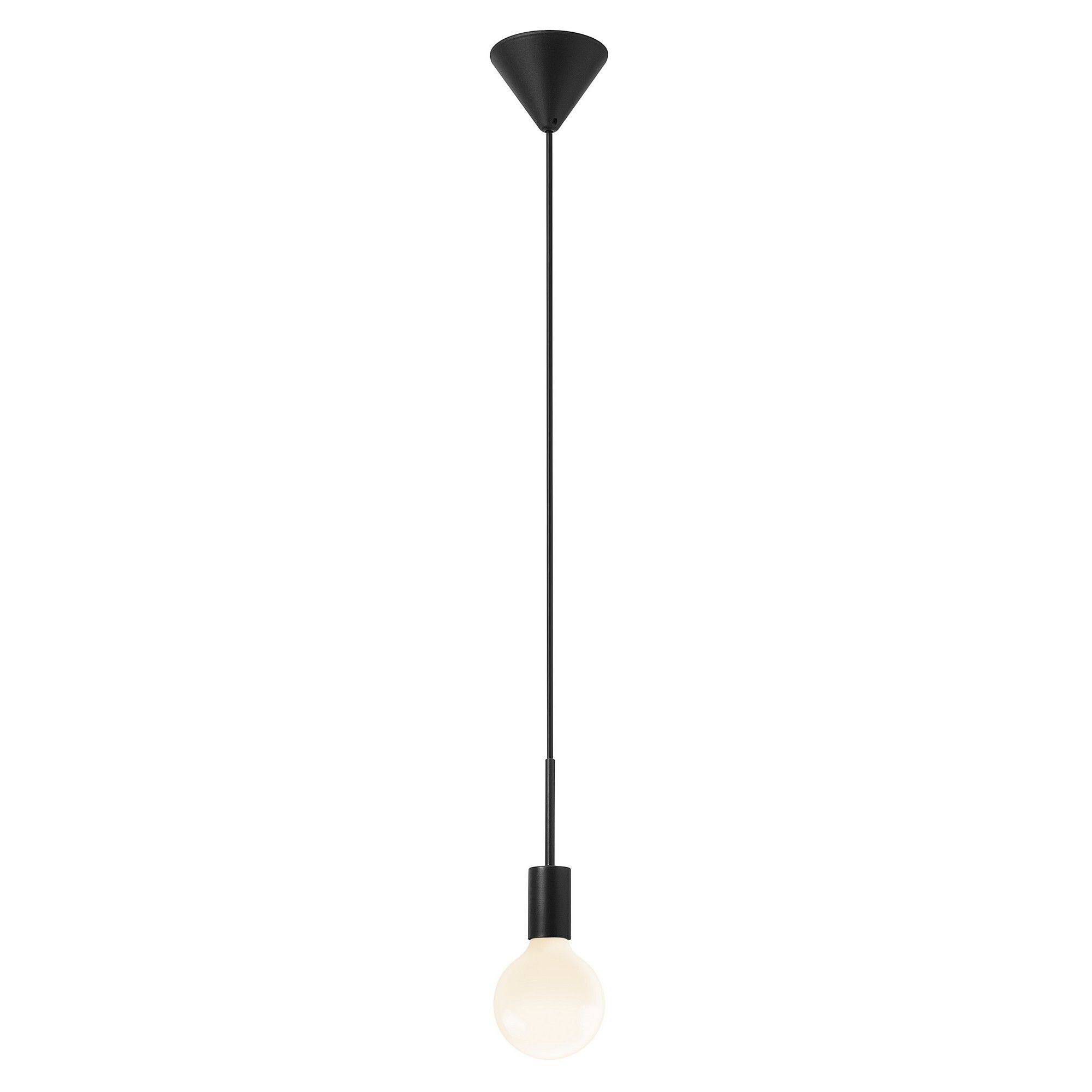 Paco , Pendelleuchte, Schwarz - IP20, E27