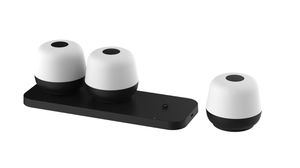 Akku-Tischleuchten 3er Set mit Ladestation MoveGlow schwarz - 2700K,160lm, IP20