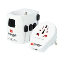 World adapteur de voyag PRO - World & USB - Out: CH, Schuko, IT, UK, BRA, USA, AUS/China, In: CH, Schuko, IT, UK, USA/Japan, AUS/China
