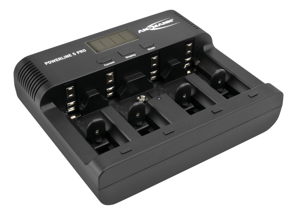 Ladegerät Powerline 5 Pro - 1-4  Akkus AAA /AA /C /E-Block