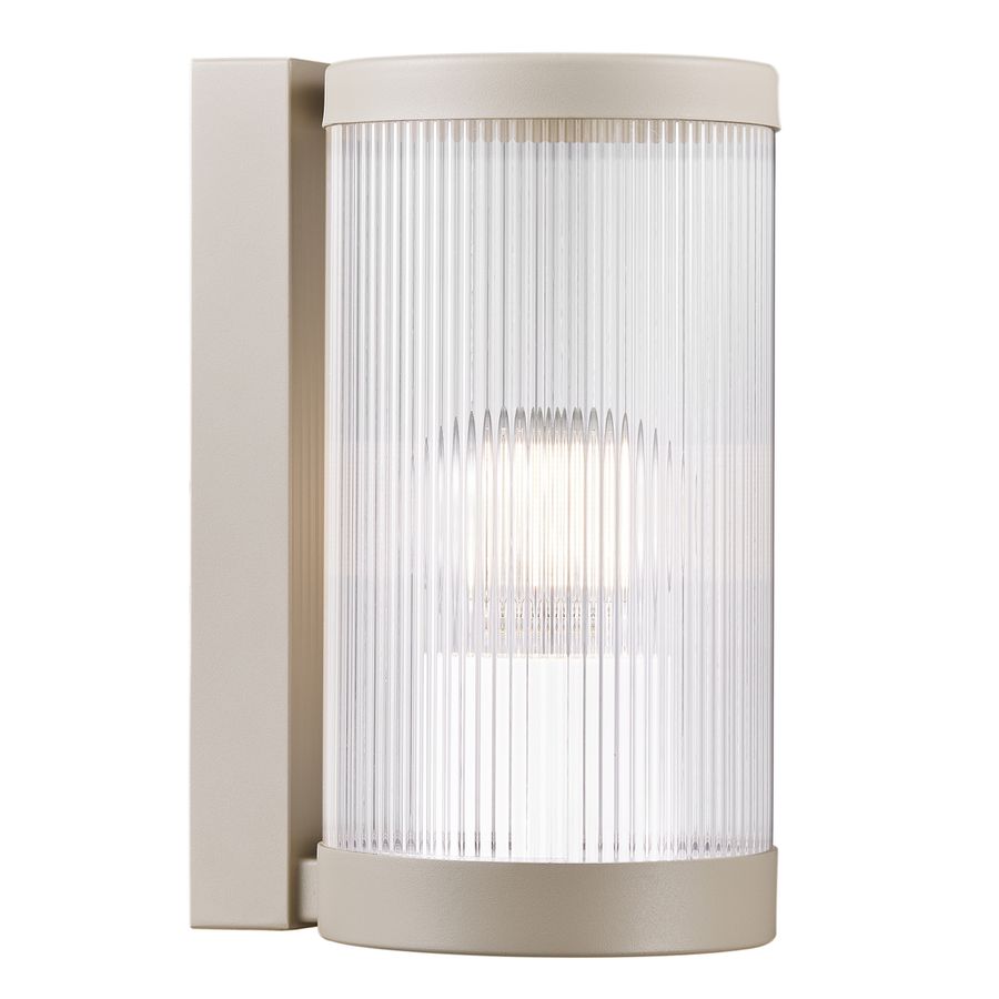 Wandleuchte COUPAR - 1xE27 (exklusiv), max.25W, IP54, sand, dimmbar (optional Leuchtmittel), D=130mm, H=250mm