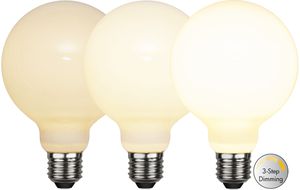 LED Leuchtmittel E27 G95 Opaque Filament RA90 3-step - E27, 800Lm, 2700K, 7.5W, 220-240VAC