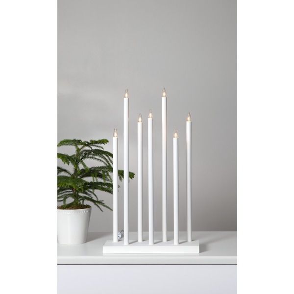 Kerzenständer Set Holy - IP20, Neutralweiss, 7 LED's
