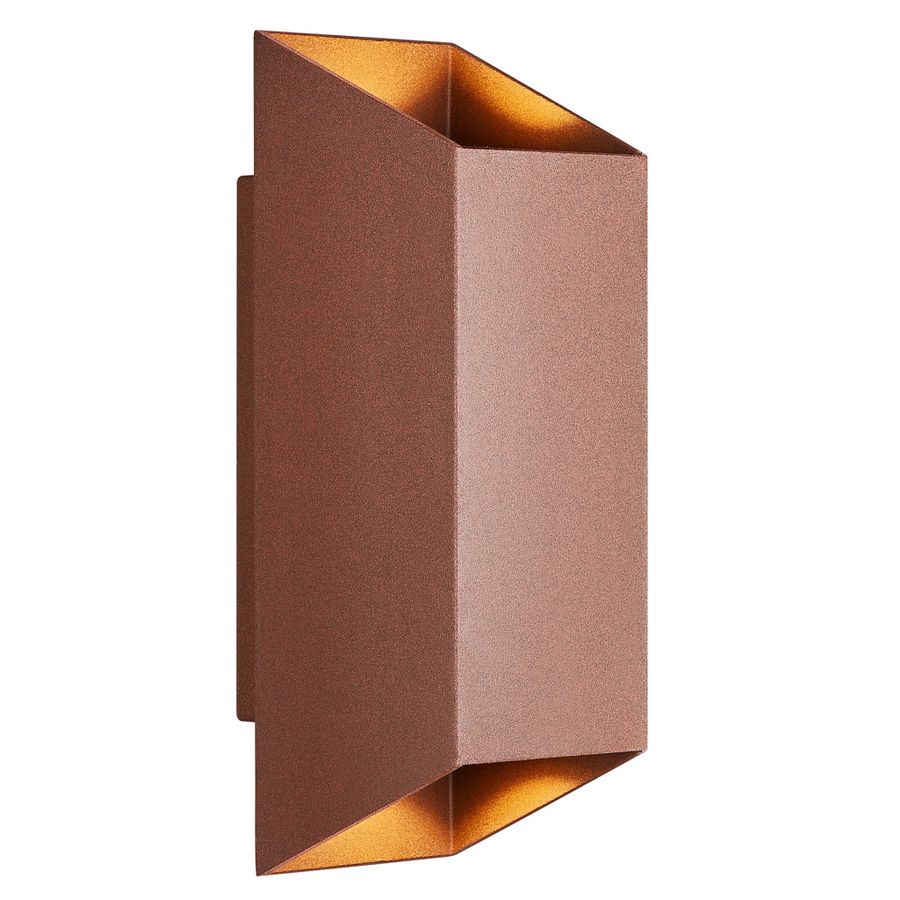 Nico Square 22, Wandleuchte, Rost - GU10, IP54, max.35W