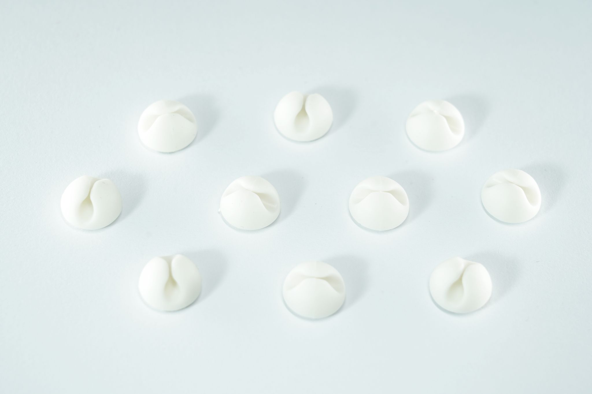 MiniBeans White - 10 Stück, Ø 15mm, H=10mm, weiss