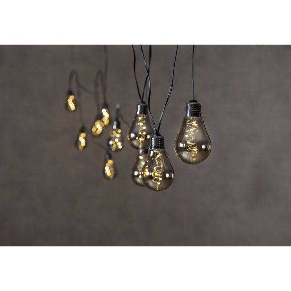 Lichterkette heavy smoke - IP44, Gelb, 10 LED's, 360cm