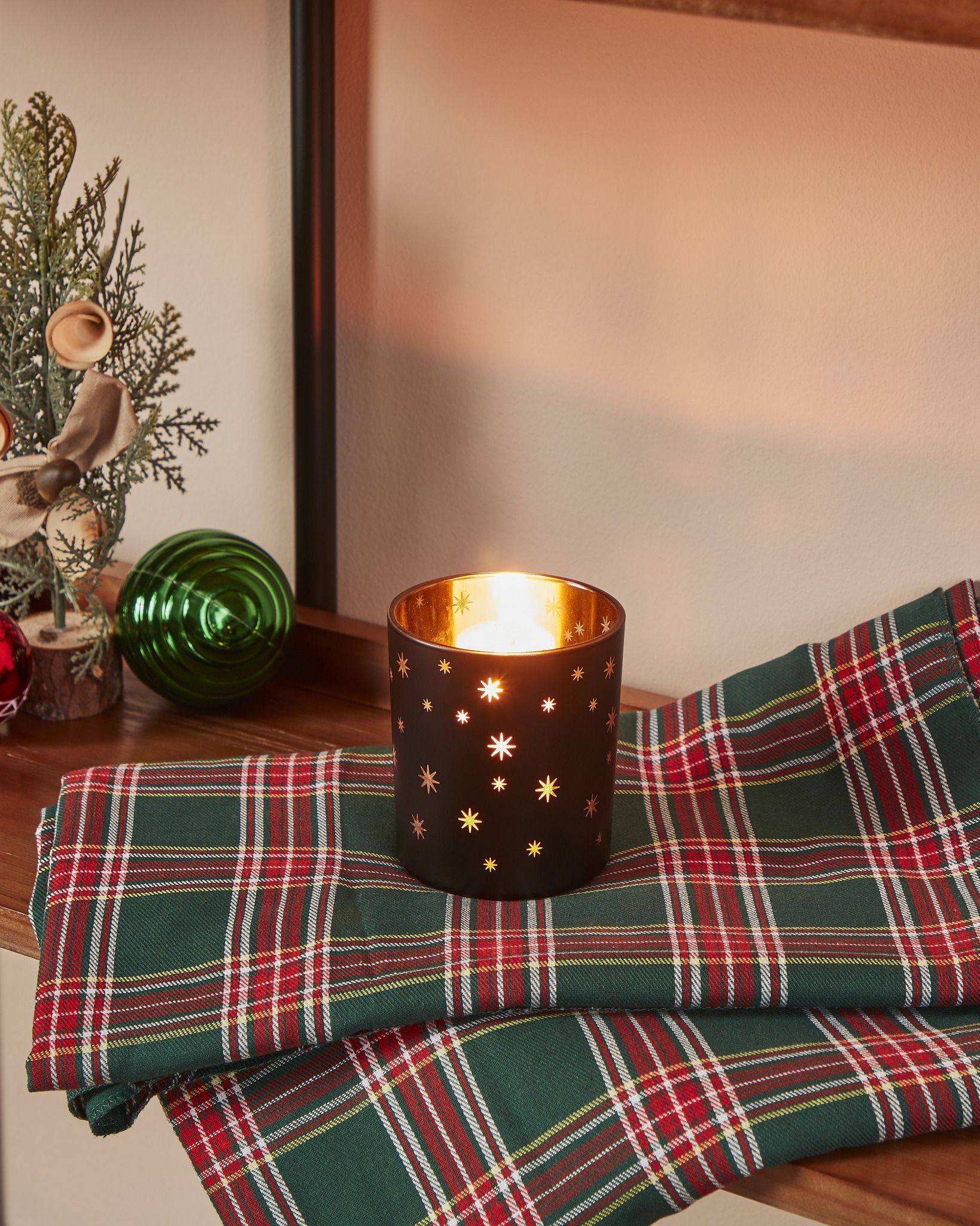 TEELICHTHALTER SW/GOLD Ø88 H-100 LUKUT - TEELICHTHALTER SW/GOLD Ø88 H-100 LUKUT