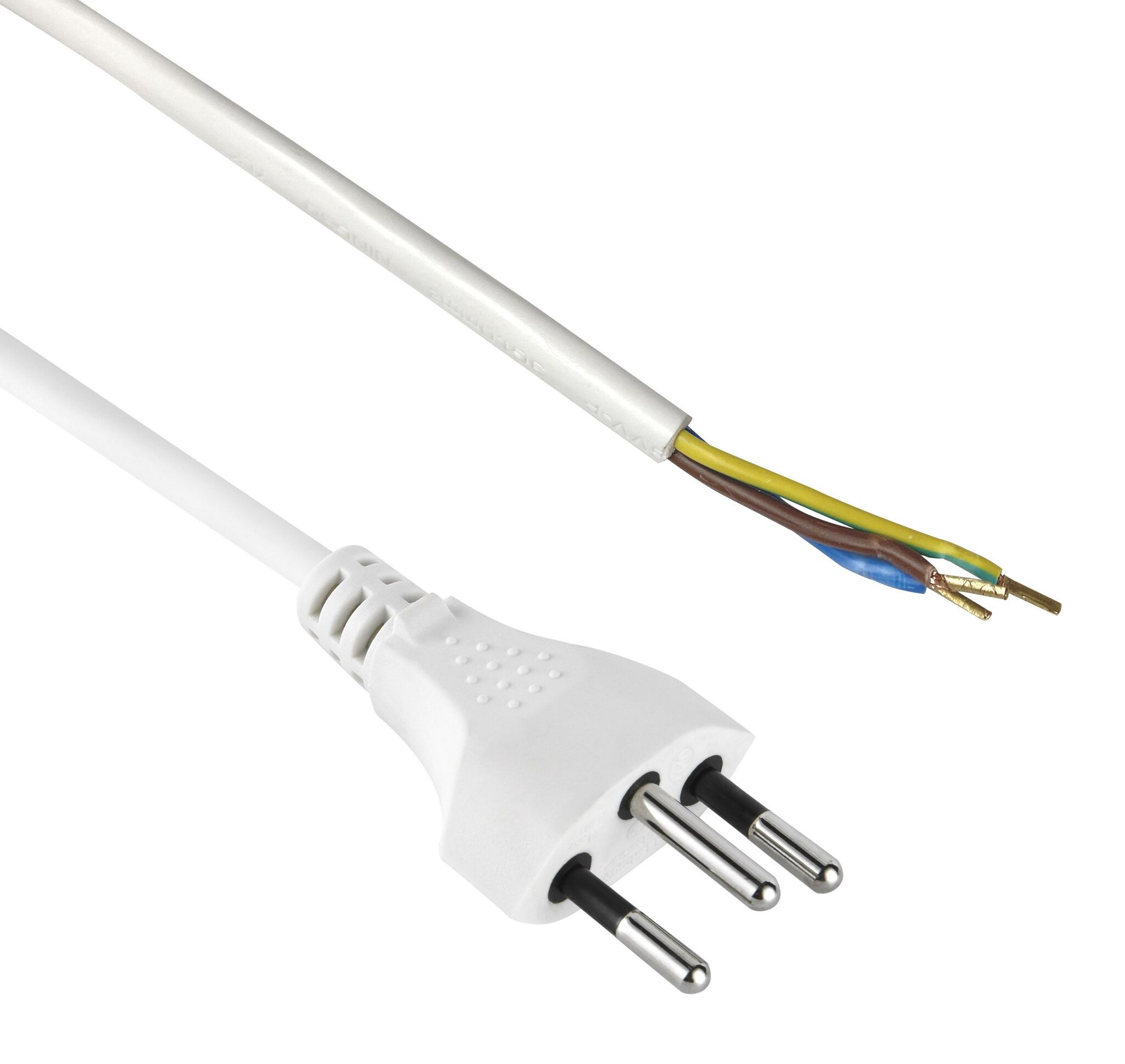 Anschlussleitung T12 H05VV-F 3G1.0mm² 3m weiss - Anschlussleitung T12 H05VV-F 3G1.0mm² 3m weiss
