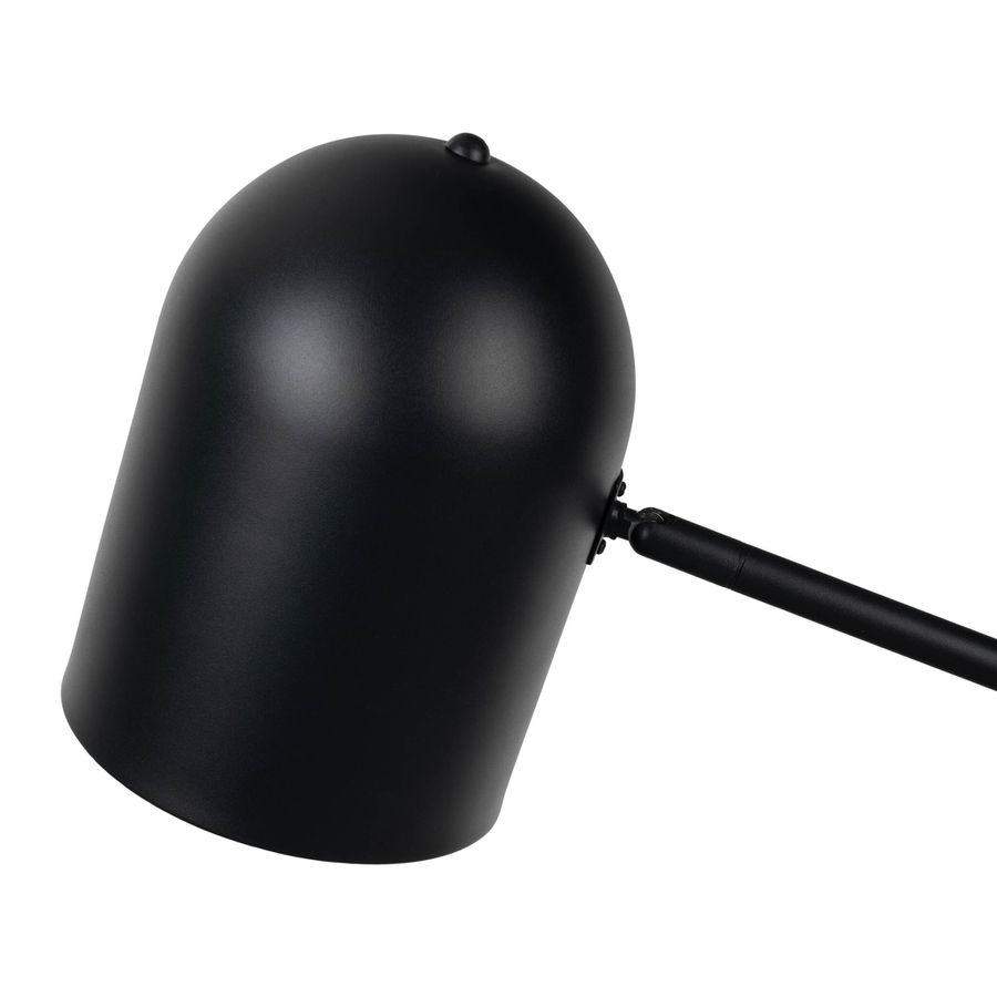Stehleuchte  METAVION  H: 140cm schwarz/gold - IP20, E27, Schwarz-Gold