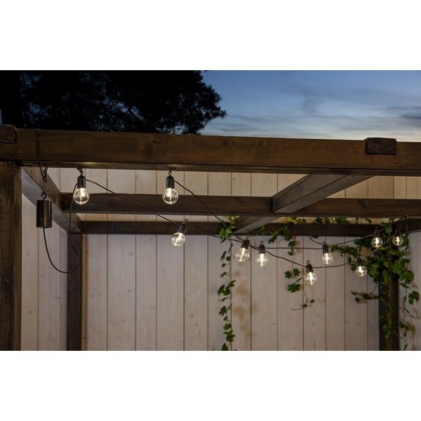 Lichterkette Fiesta - IP44, Warmweiss, 10 LED's, 360cm